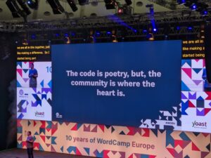 The code is poetry, but, the community is where the heart is.